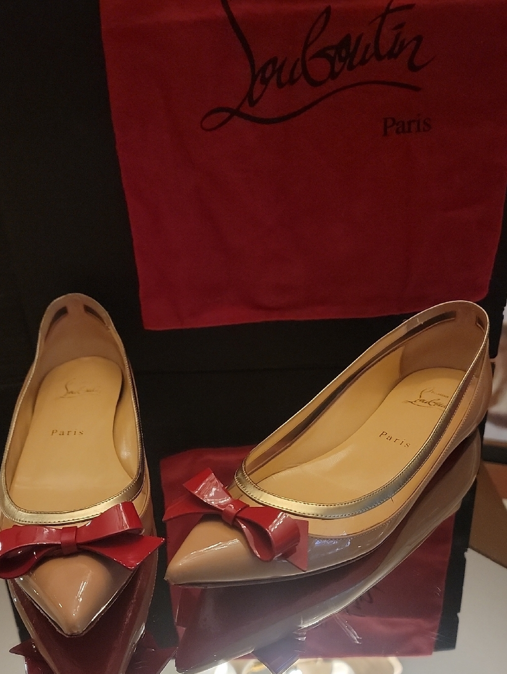 Christian Louboutin Suspenado Flats Sz37.5